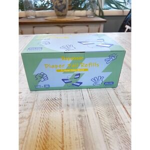 Ropassor Diaper Pail Refills 4Pack Compatible with Dekor Plus 7-Layer Odor Block